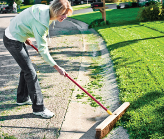 Keep streets clear of leaves and grass clippings